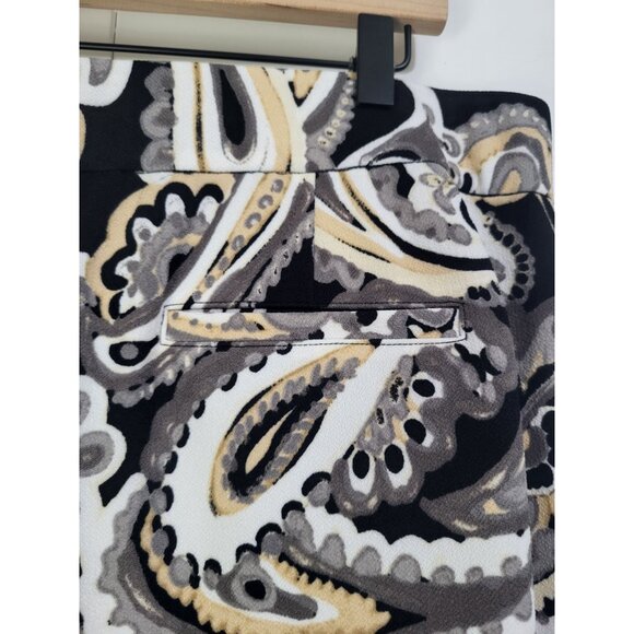 Isaac Mizrahi Live! Women's Paisley Printed Pull On Palazzo Wide Leg Pants SZ LG - Picture 6 of 11